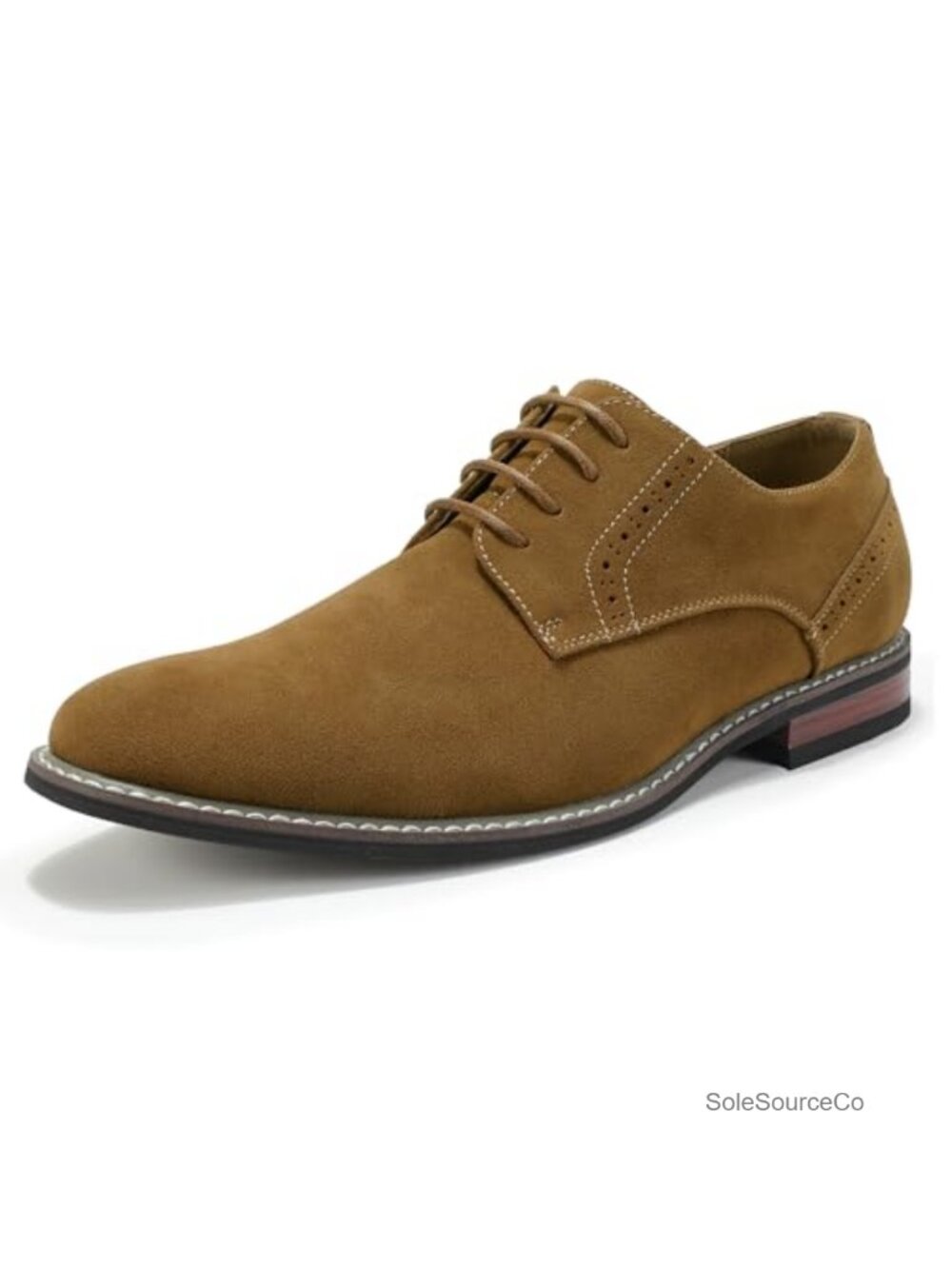 Men's Suede Wingtip Oxford Dress Shoes Lace-Up Business Formal